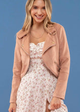 Load image into Gallery viewer, Blush Suede Jacket - Farm Town Floral &amp; Boutique
