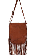 Load image into Gallery viewer, Leather Canyon Fringe Handbag - Farm Town Floral &amp; Boutique
